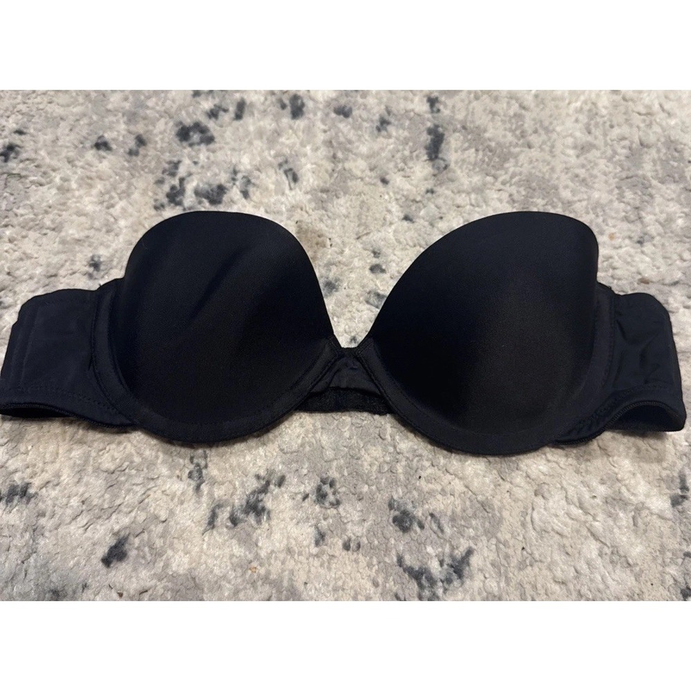 Sweet Nothings By Maidenform Strapless Underwire Black Bra 34A